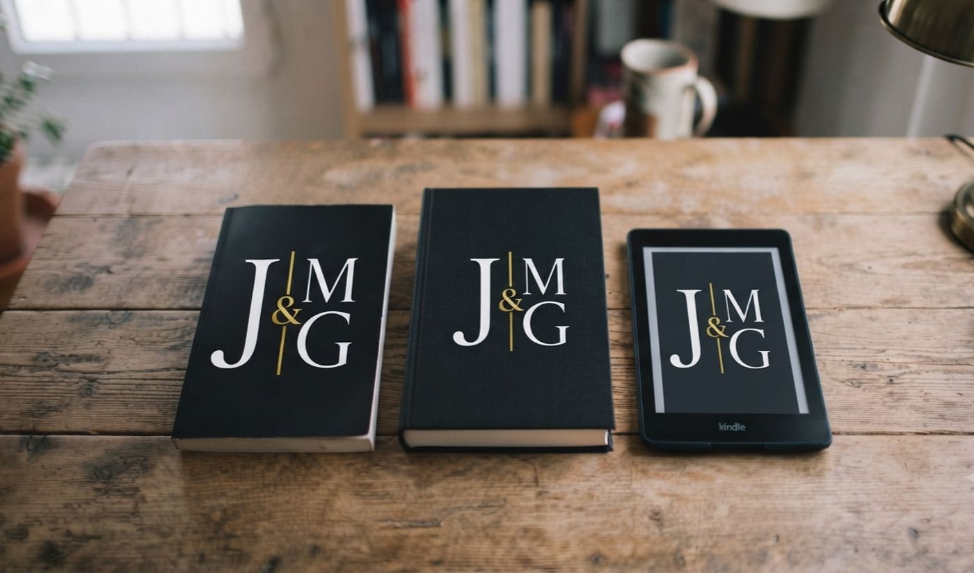 Paperback, hardcover, and digital edition of your book